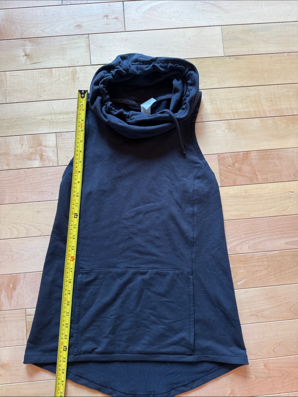 NWOT CALIA by Carrie Underwood Black Sleeveless Hooded Tank